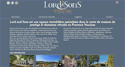 Desktop Screenshot of lord-and-sons.com