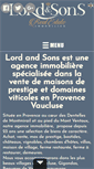 Mobile Screenshot of lord-and-sons.com